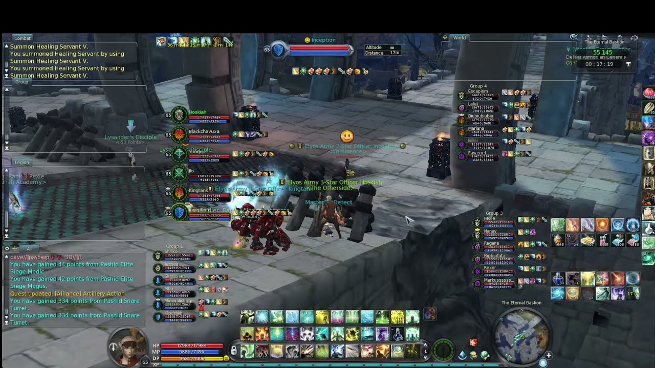 EuroAion 4.6: Cleric Support in Wave Group 2 and Group 3 Eternal Bastion