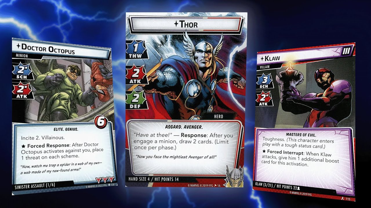 Marvel Champions Old Hero New Trick Thor vs Expert Klaw Live Replay
