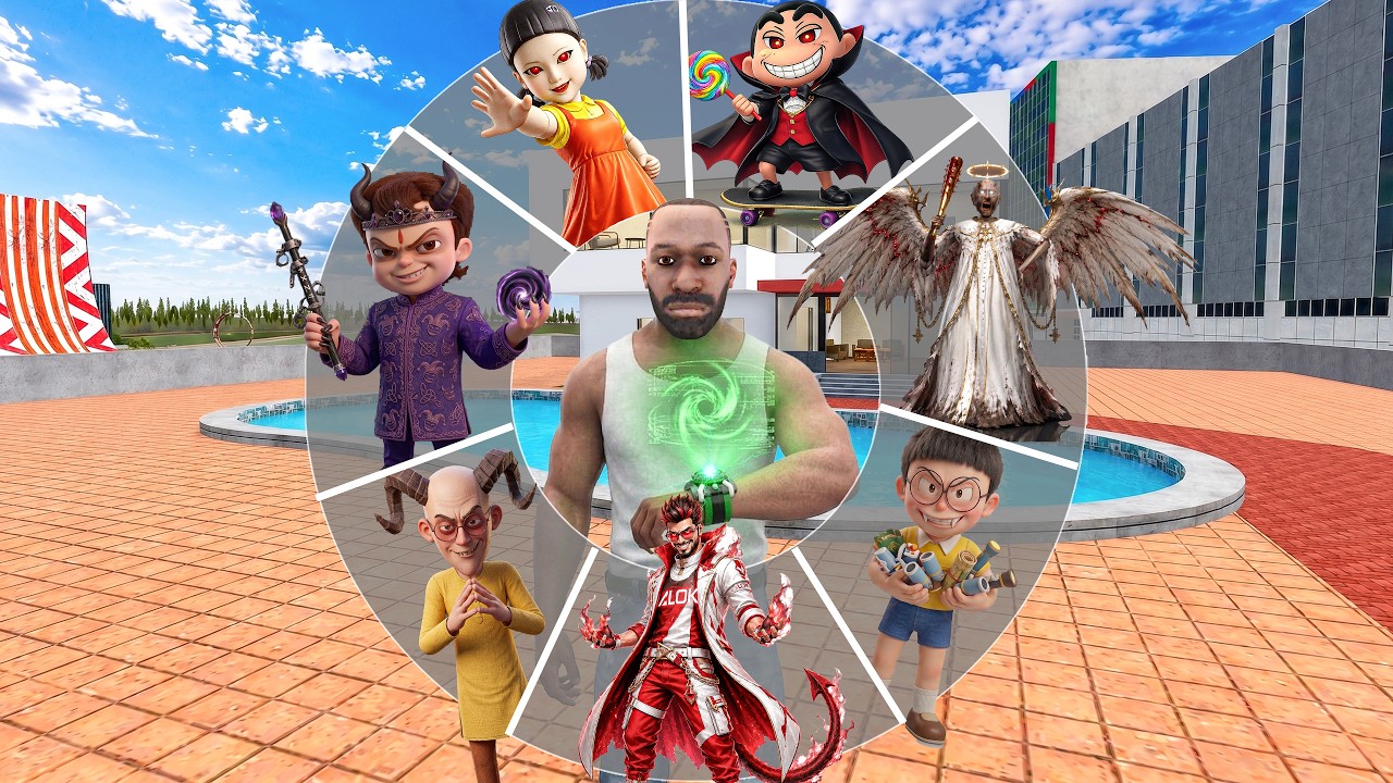 Franklin use Naughty watch again in Indian Bike Driving 3D