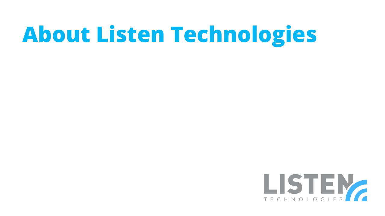 About Listen Technologies