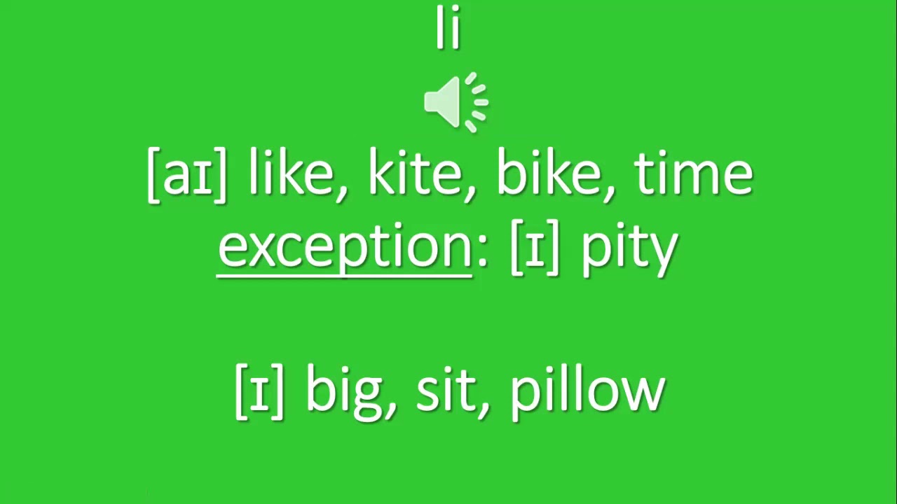 Ii [aɪ] [ɪ]