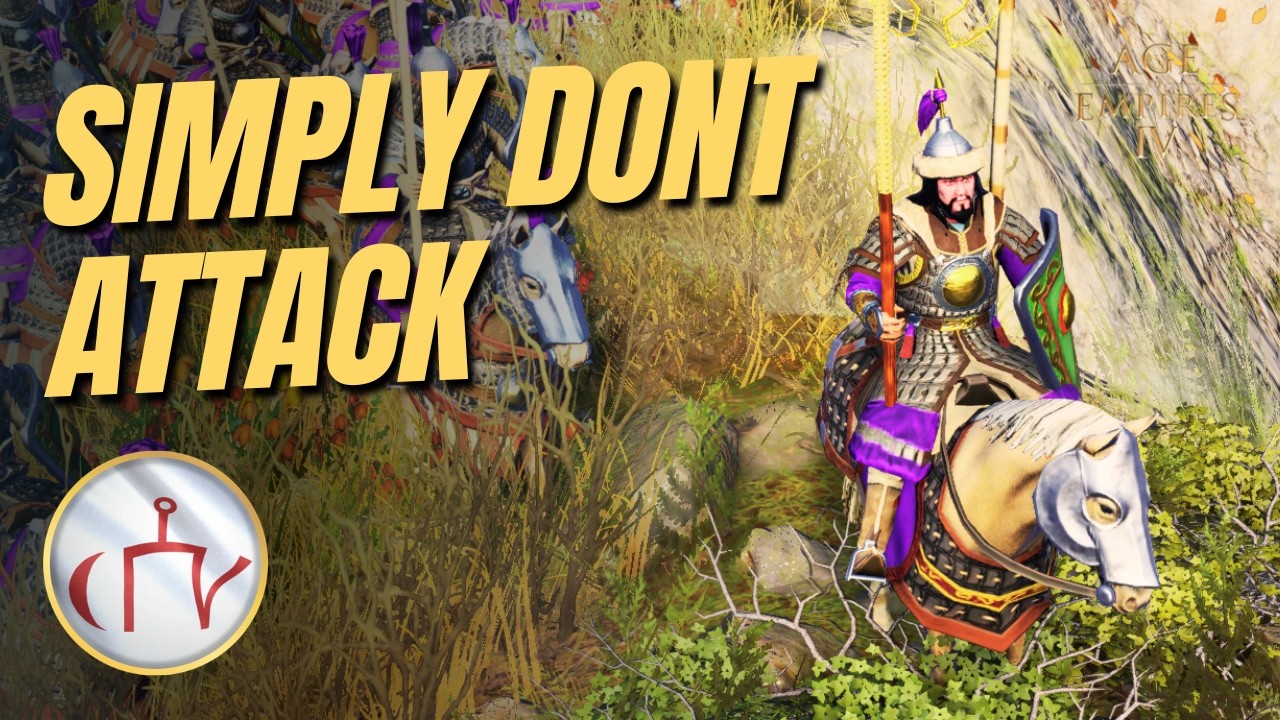 How To Counter Turtle Players (Without Attacking) | Golden Horde | AoE4
