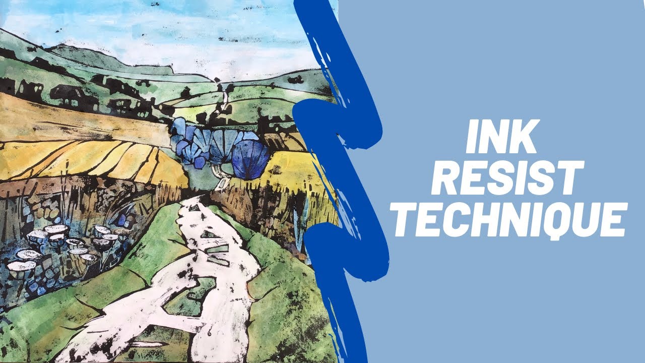 Ink resist / gouache washoff - an introduction