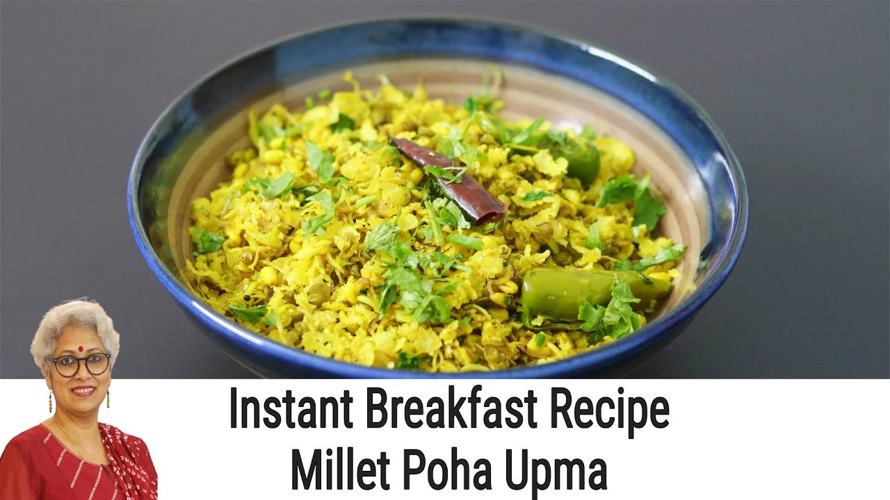 Millet Poha Upma Recipe - Jowar Poha  - Healthy Breakfast Ideas - Millet Recipes For Weight Loss