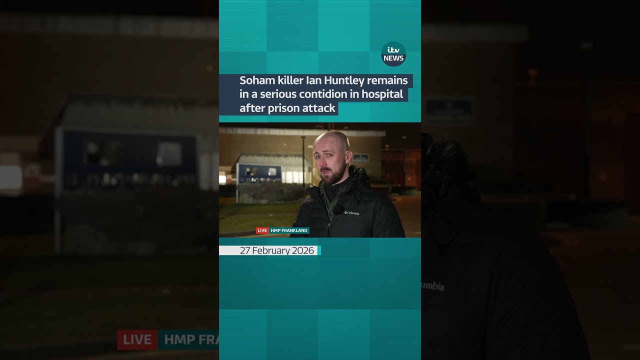 Soham killer Ian Huntley remains in a serious contidion in hospital after prison attack | ITV News