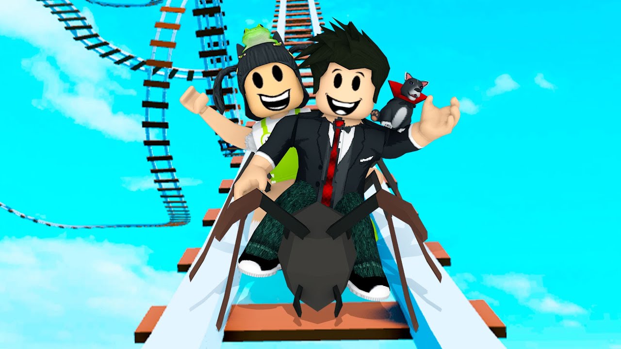 TRENZINHO EM FORMA DE FORMIGA | Roblox - Create a Card Ride