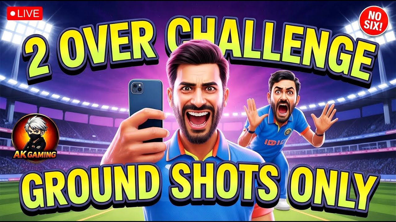 Dream Cricket Live 🔴 | 2 Over Ground Shot Challenge | Road To 1K Subs#live #dreamcricket #shorts