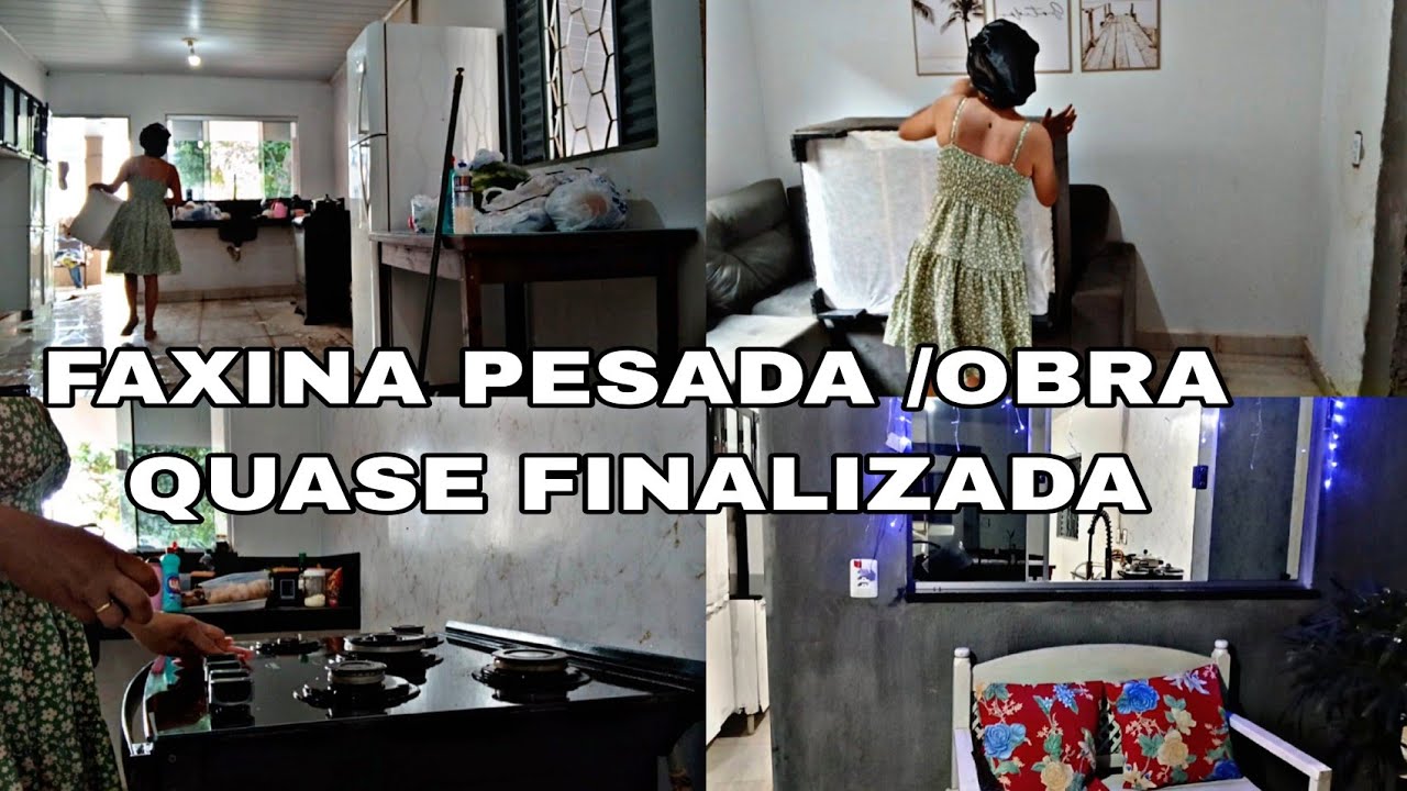FAXINA PESADA NA SALA E COZINHA/FALTA POUCO PRA TERMINAR A REFORMA 🤩🙌