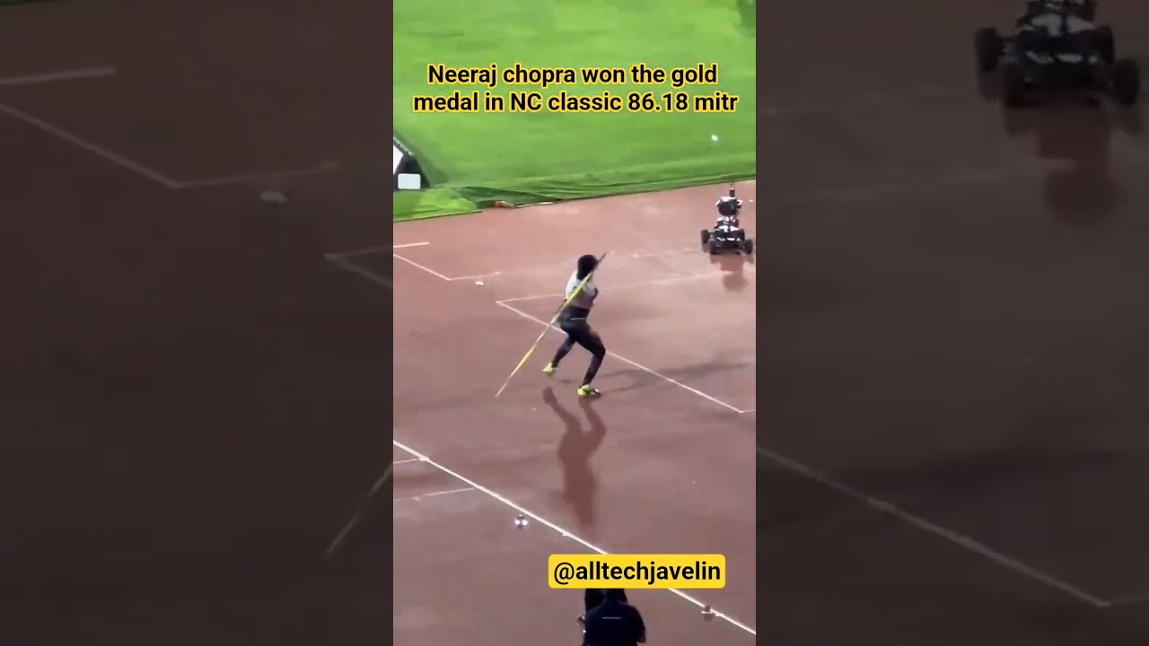 Neeraj chopra won the gold medal NC classic 86.18 m #javelinthrow #neerajchopra #olympics #youtube