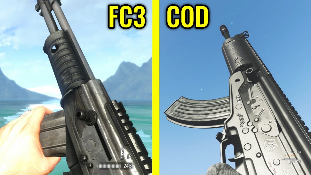 COD Modern Warfare 2019 vs Far Cry 3 - Weapons Comparison