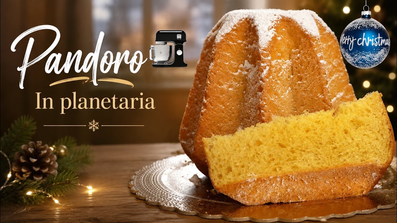Pandoro a doppio impasto procedimento con planetaria