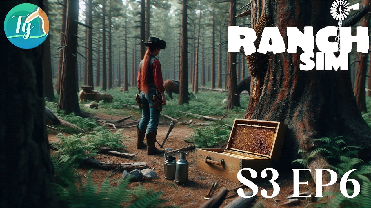 Ranch Simulator S3 Ep6: On construit nos ruches et on part chasser les abeilles