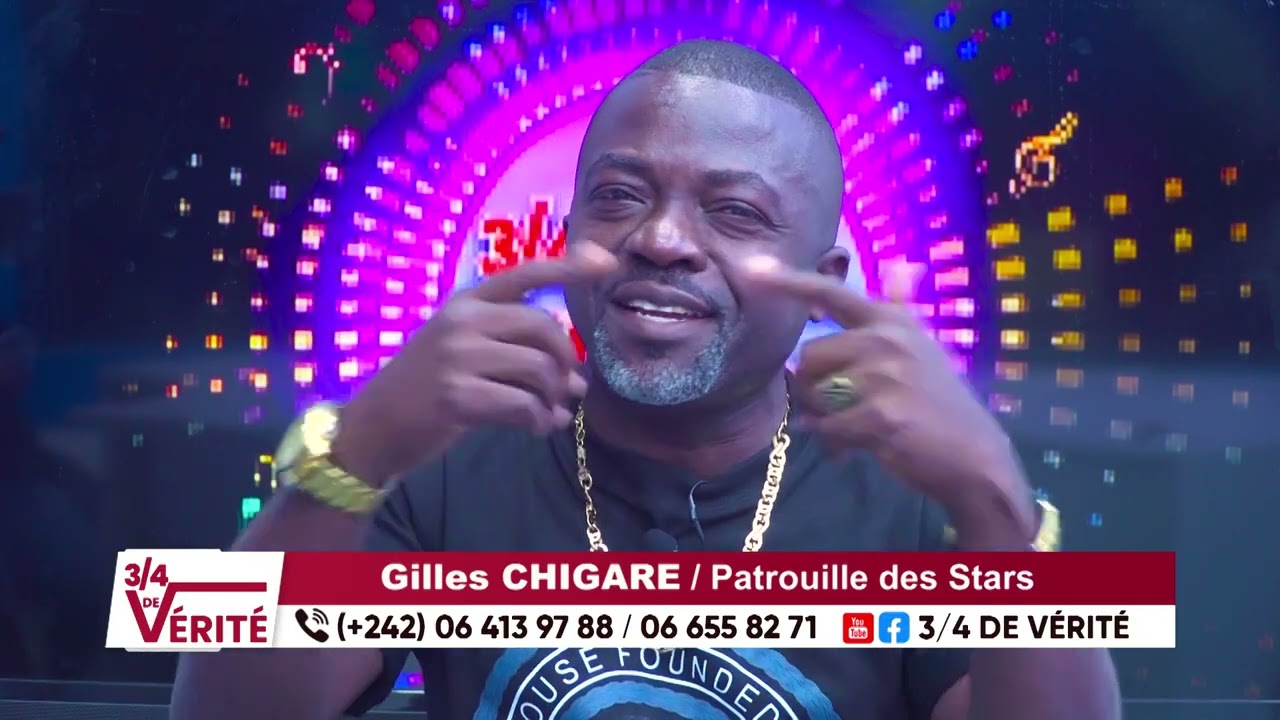 Gilles CHIGARE  de Patrouille de Stars de passage sur le plateau de l'émission 3/4 DE VÉRITÉS