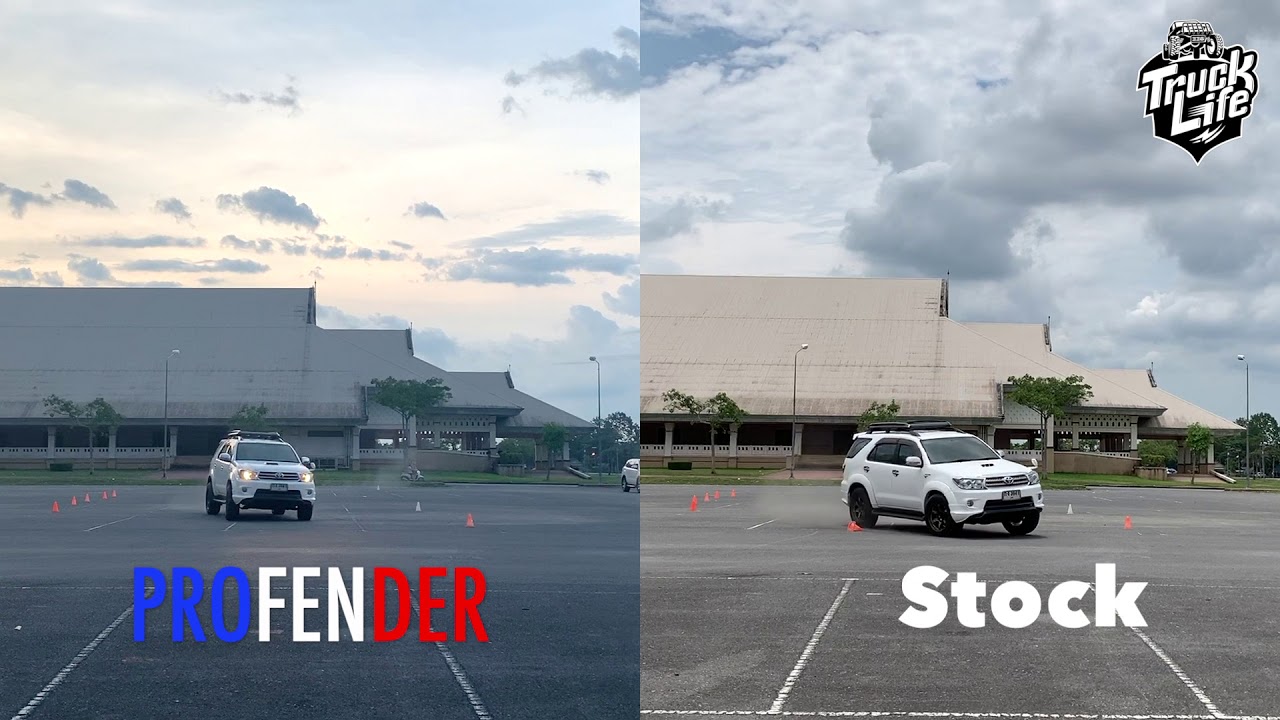 Profender Monotube Subtank (Toyota Fortuner) : SLALOM TEST!!!
