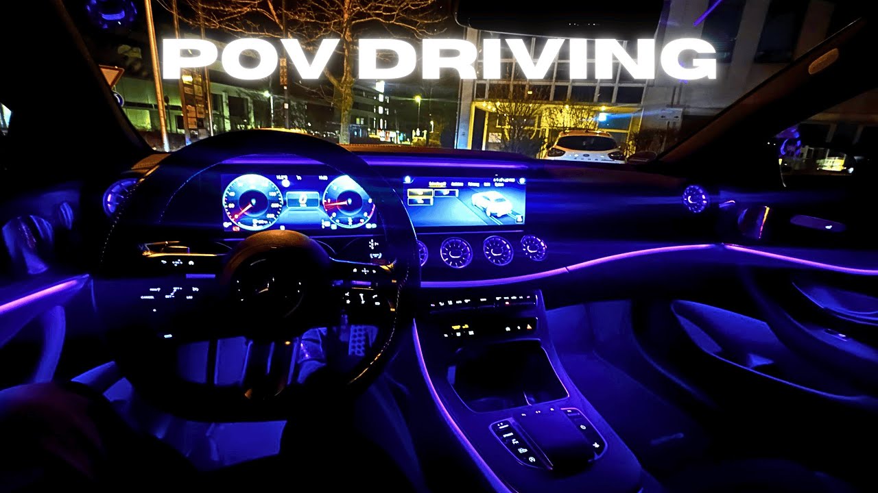 [4K] MERCEDES E Coupé with AMBIENT LIGHTS | NIGHT DRIVE POV by DriveFanatic