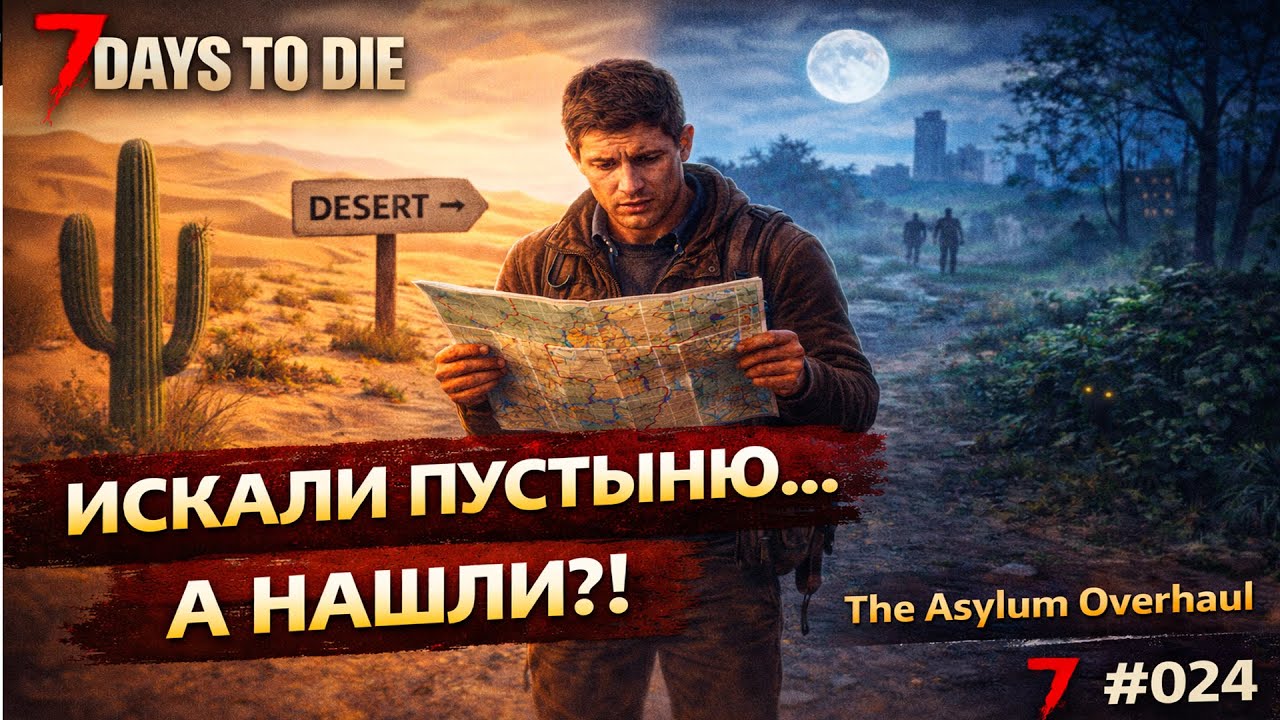 Искали пустыню а нашли! 🌑💀  The Asylum Overhaul — Серия #024  7 Days to Die