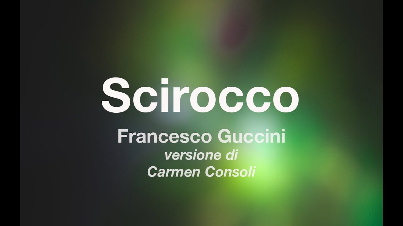 Francesco Guccini - SCIROCCO - Karaoke (Fair Use)