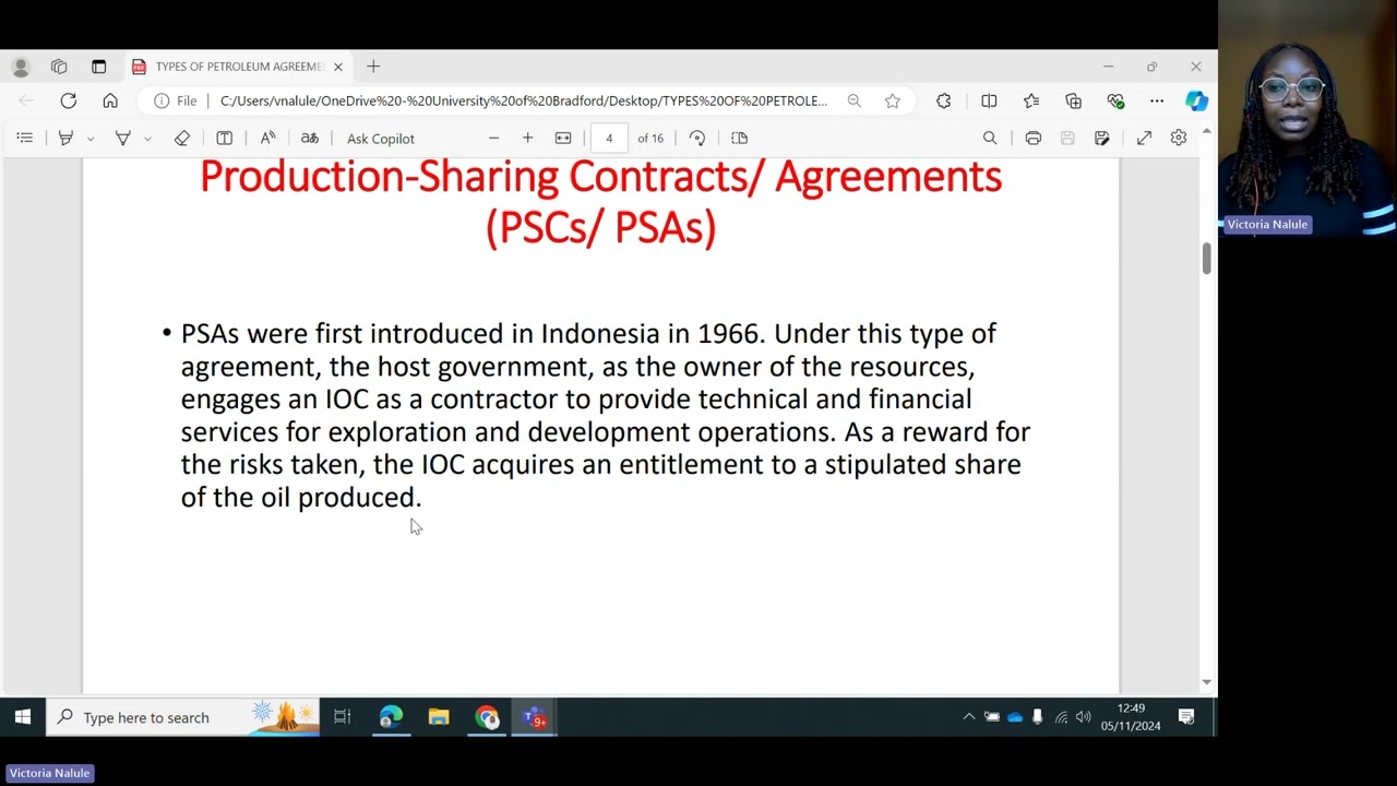 Petroleum Agreements and Stabilisation Clauses by Dr Victoria Nalule