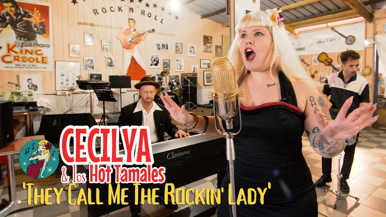 'They Call Me The Rockin' Lady' CECILYA & LOS HOT TAMALES (Sam's 50's Diner) BOPFLIX sessions