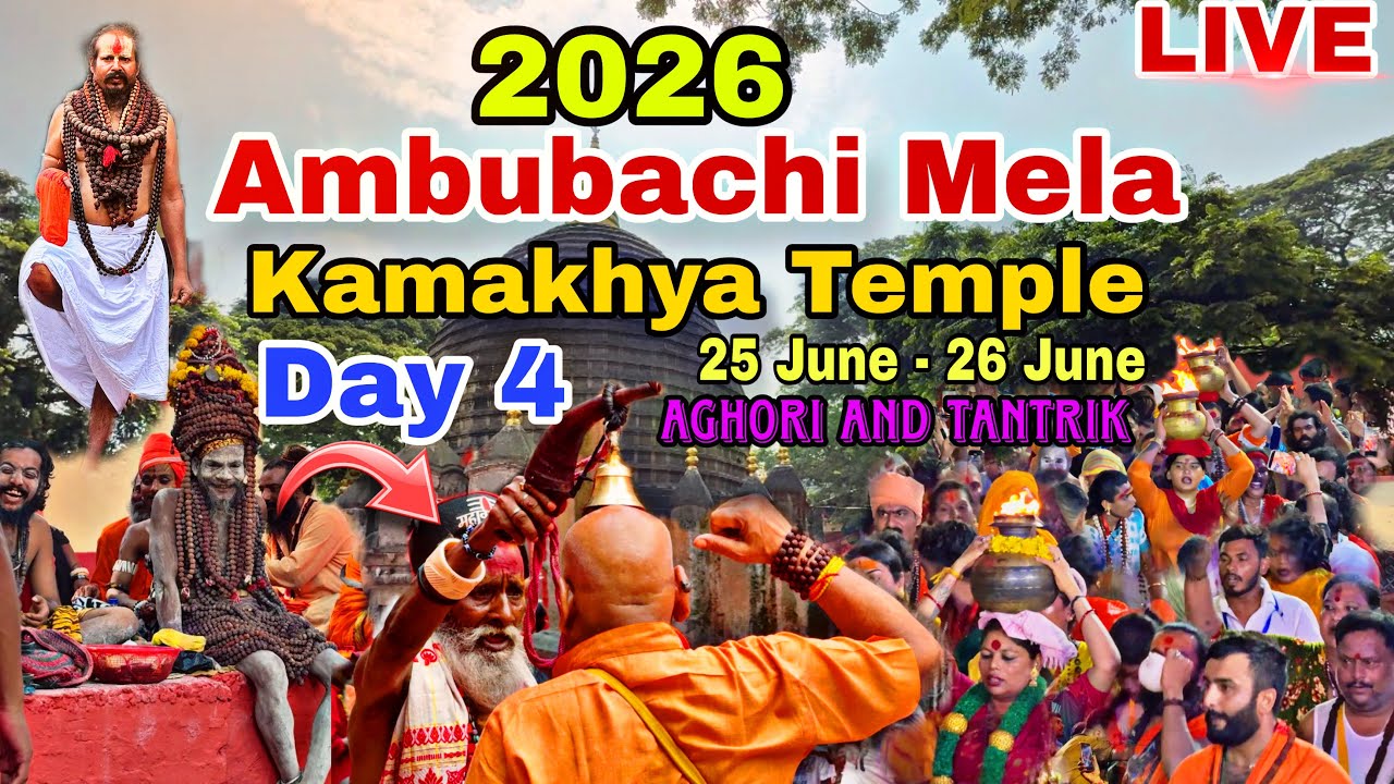 Ambubachi Mela 2026 Date and Time | Kamakhya Ambubachi Mela 2026 Live from Temple | Kamakhya Mandir