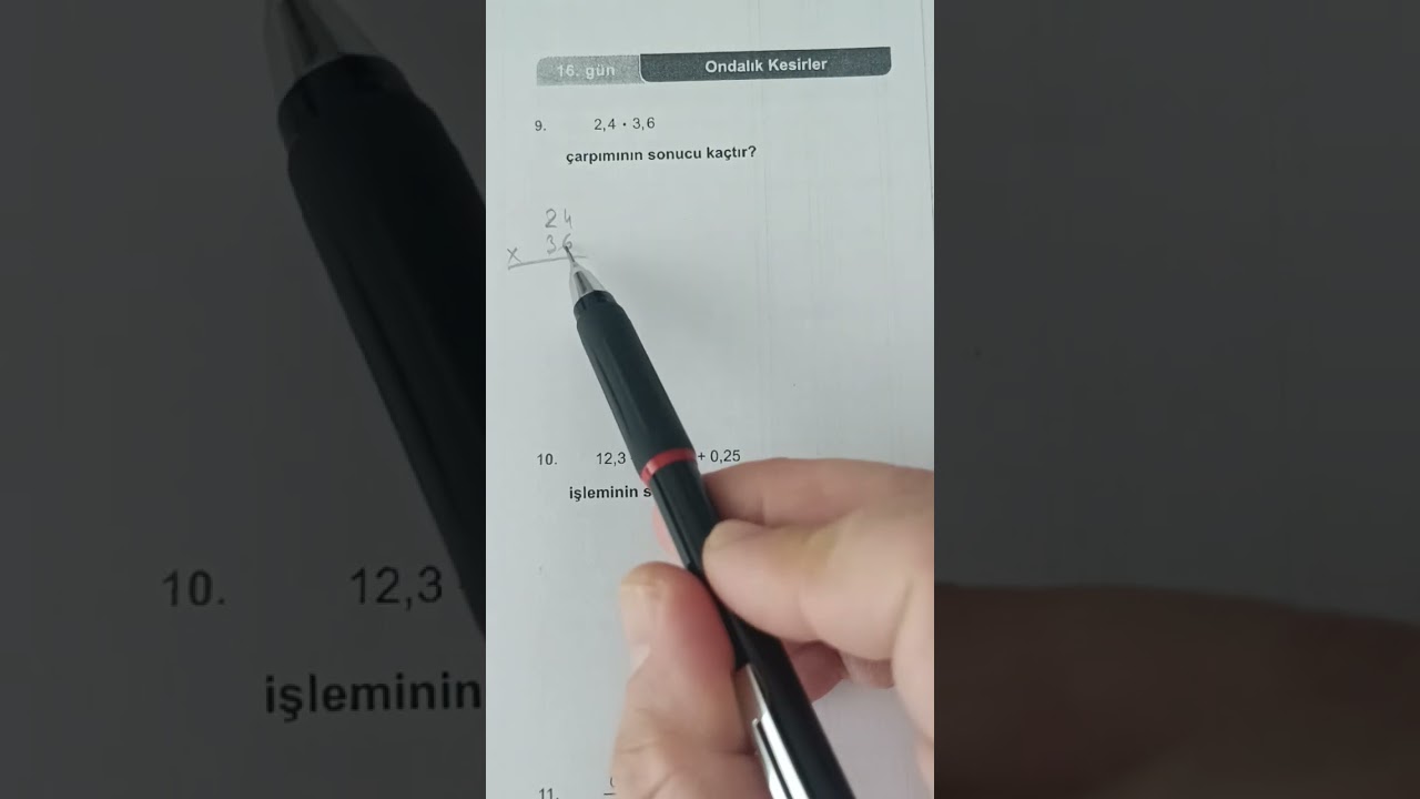 Antrenmanlarla matematik 1 16. Gün 2.Antrenman
