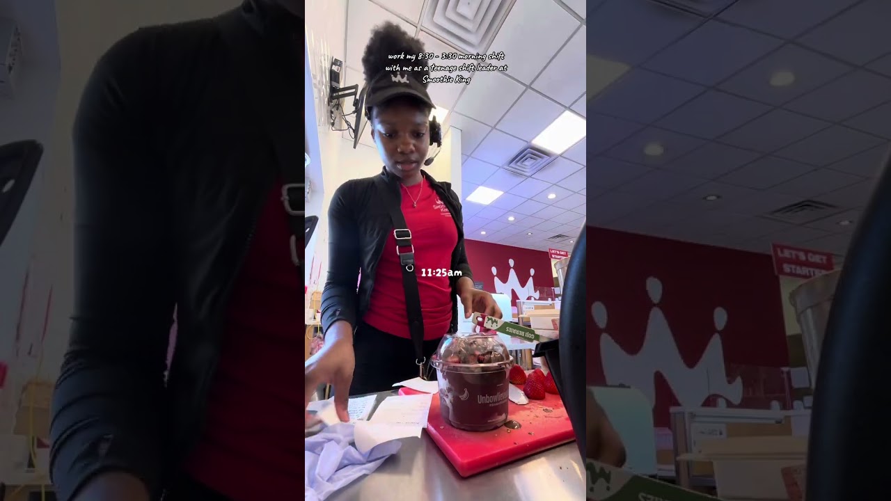 WORKING AT SMOOTHIE KING ASMR