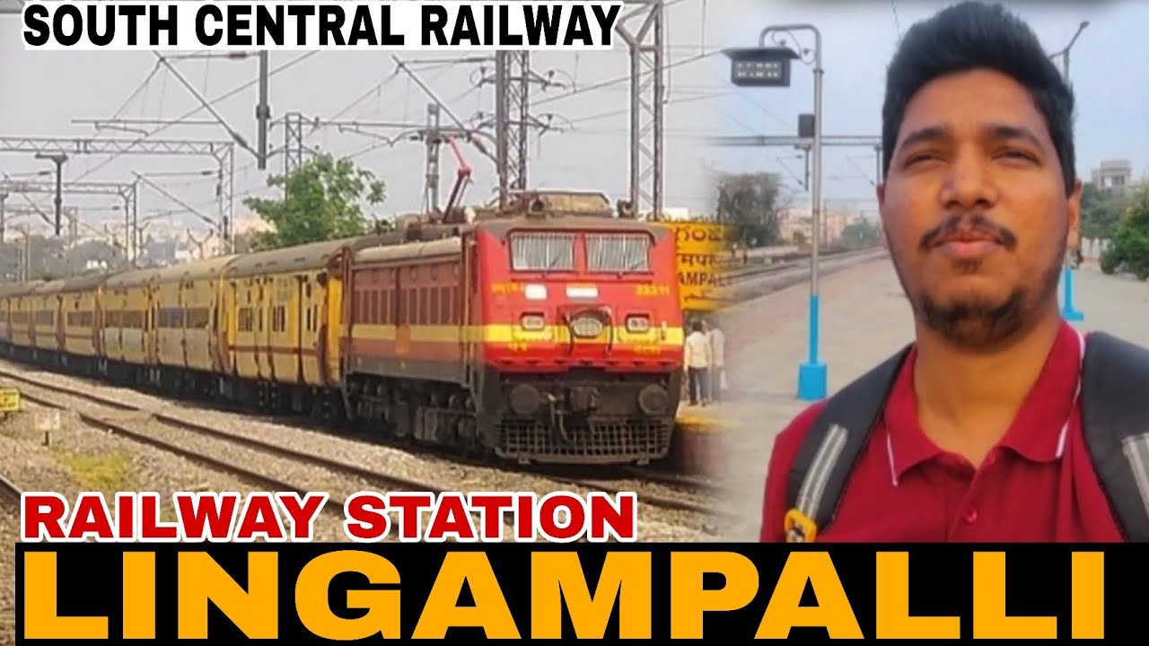 {LPI-2} Trains Spotting at Lingampalli | Arrival & Departure | Express Train | Indian Railways | SCR