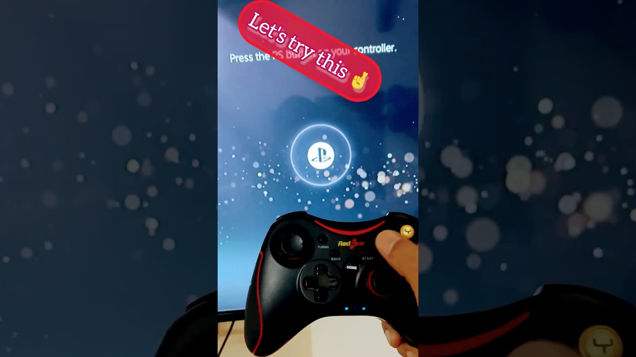 Play games on PS5 with Redgear wireless controller|UBR|