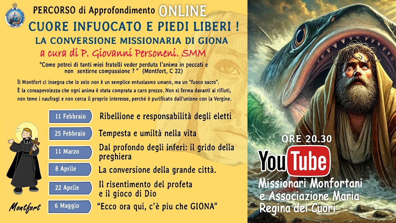 CUORE INFUOCATO, E PIEDI LIBERI! LA CONVERSIONE DI GIONA -  1 . RIBELLIONE E RESPONSABILITA'