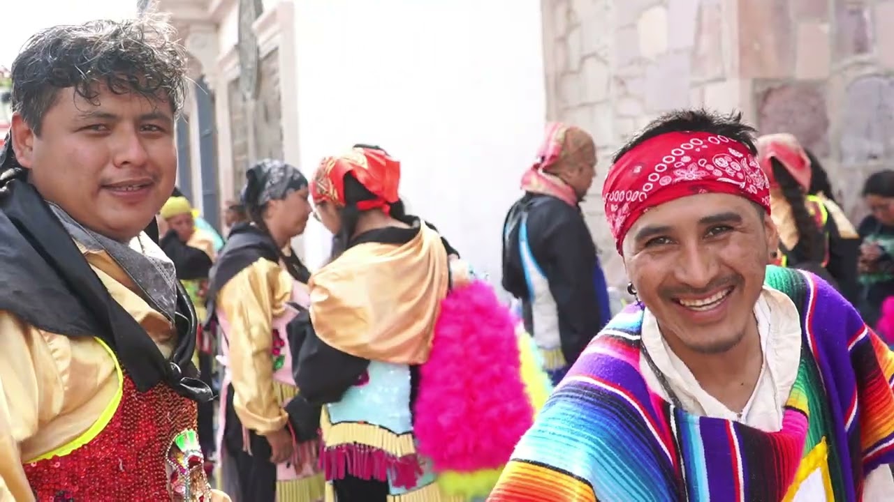 Danzas de matlachines en catedral de Aguascalientes 2025