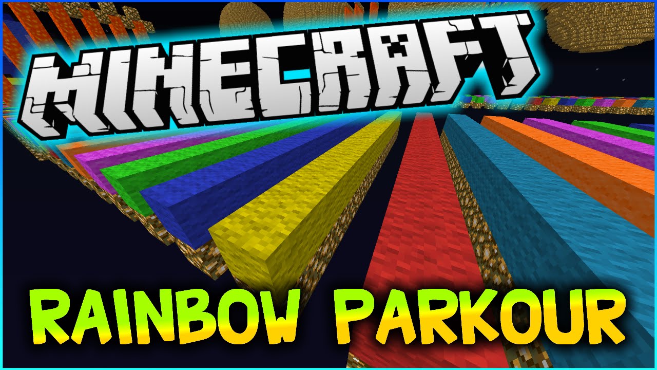 Minecraft RAINBOW SPEED RACE! - Lightning Fast Parkour Map w/Pete, Preston and Kenny
