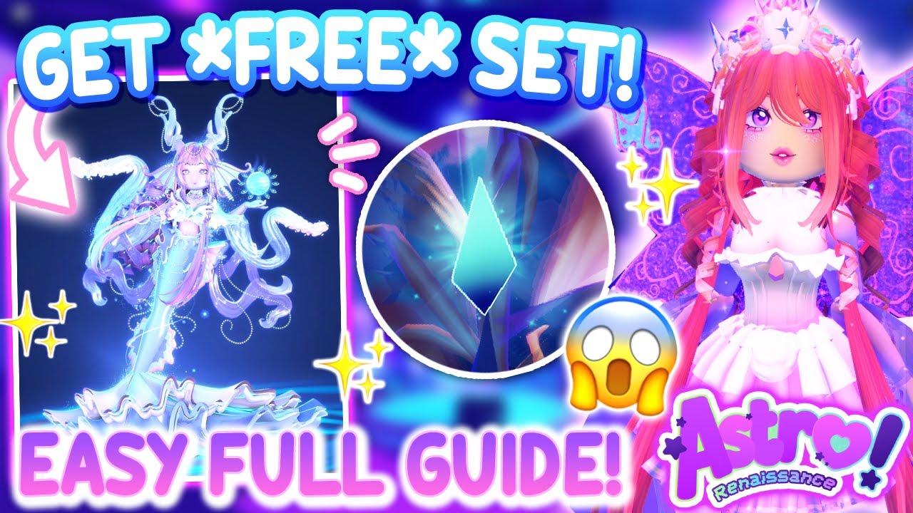 *ALL CRYSTALS LOCATIONS* EASY QUEST GUIDE For *FREE* SET & SCEPTER! 🌸ASTRO RENAISSANCE Roblox