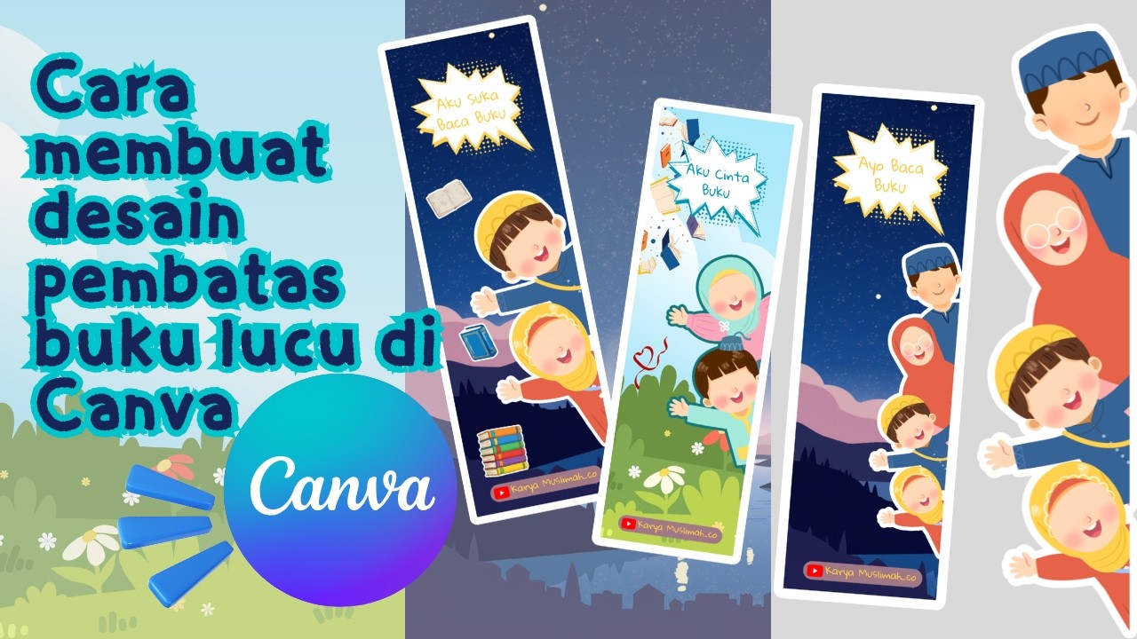 Yuk Bikin Pembatas Buku Lucu Biar Gak Lupa-Lupa Halaman Lagi - Cara membuat Pembatas Buku Di Canva