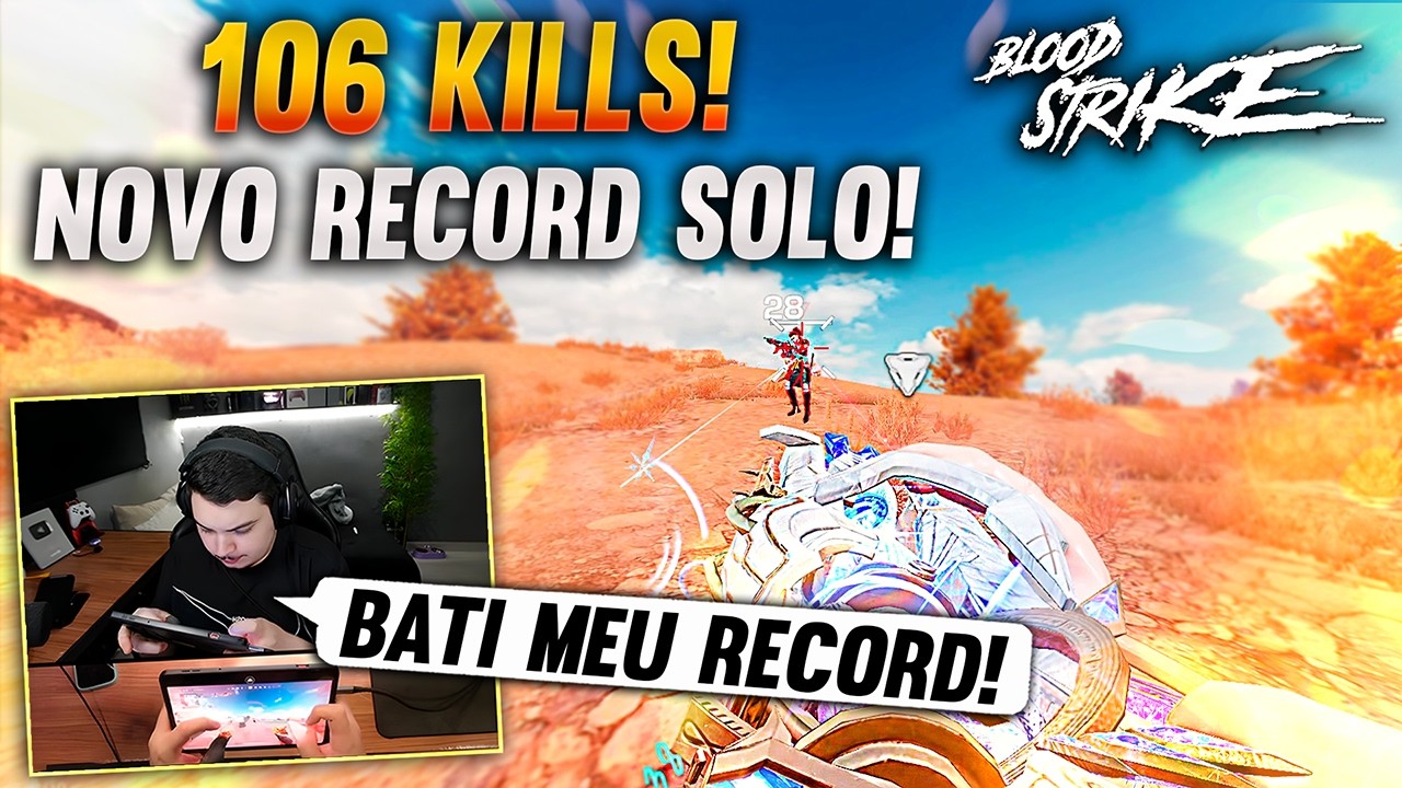 MEU NOVO RECORD de KILLS SOLO no BLOOD STRIKE 🔥 (106 Kills SOLO)