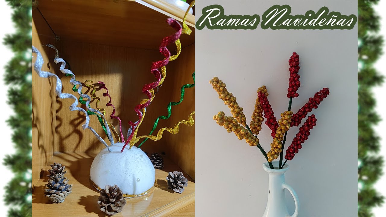 2 IDEAS de RAMAS NAVIDEÑAS
