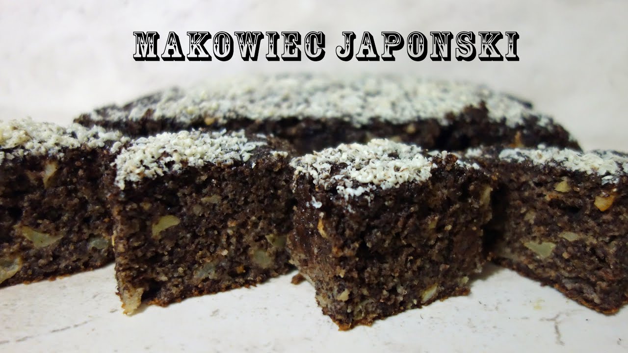 Makowiec Japoński z gotowej masy makowej - prosty i wilgotny