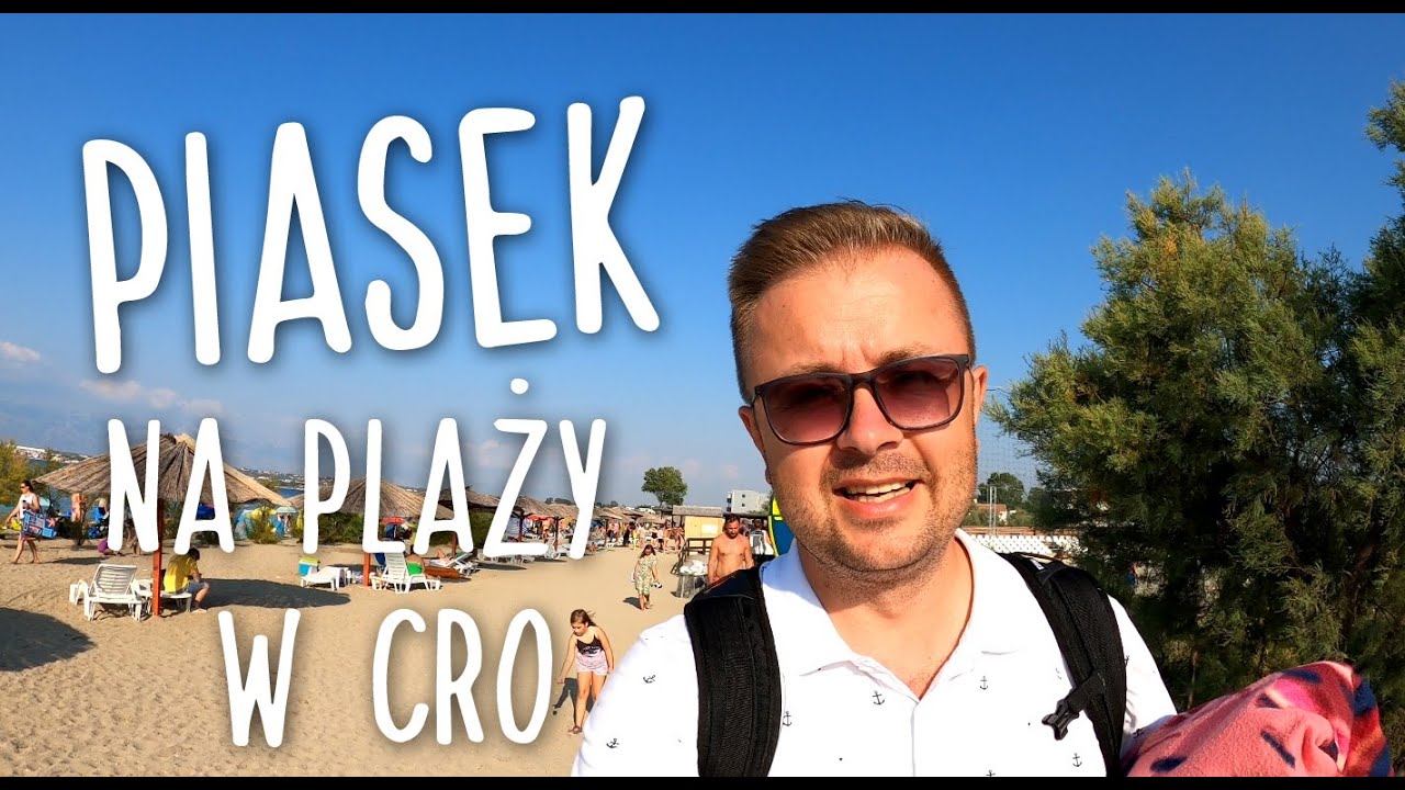Piaszczysta plaża w Chorwacji. Podobno najlepsza. Ninska laguna i miasteczko Nin
