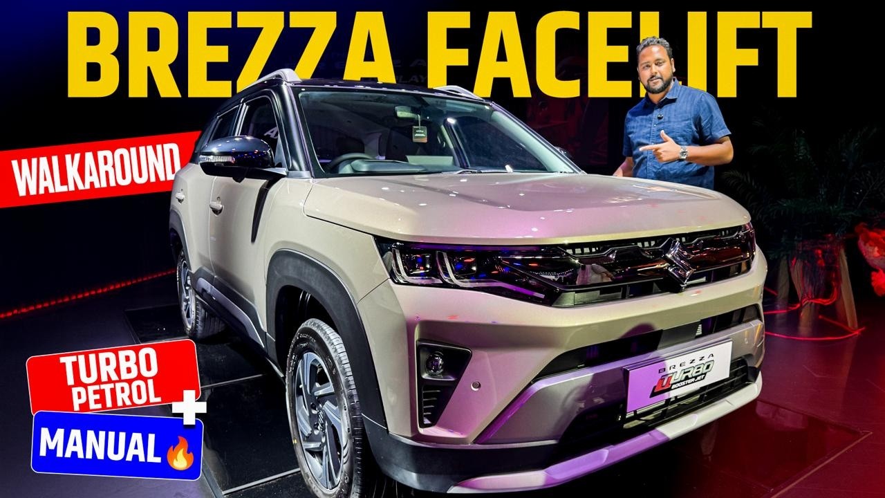 2026 Maruti Suzuki Brezza Facelift Walkaround - New Turbo Petrol & 6-Speed Manual | Times Drive