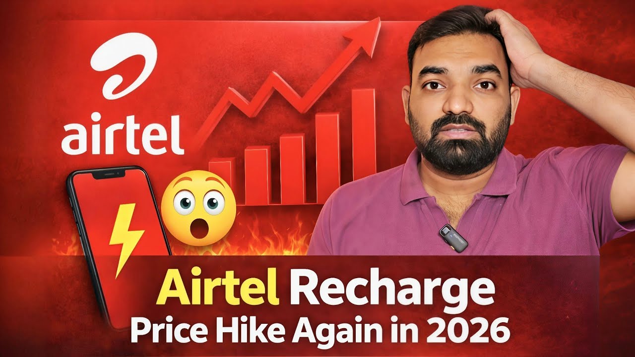 Big Shock! 😱 Airtel Recharge Price Hike In 2026 | Full Details #airtel #pricehike