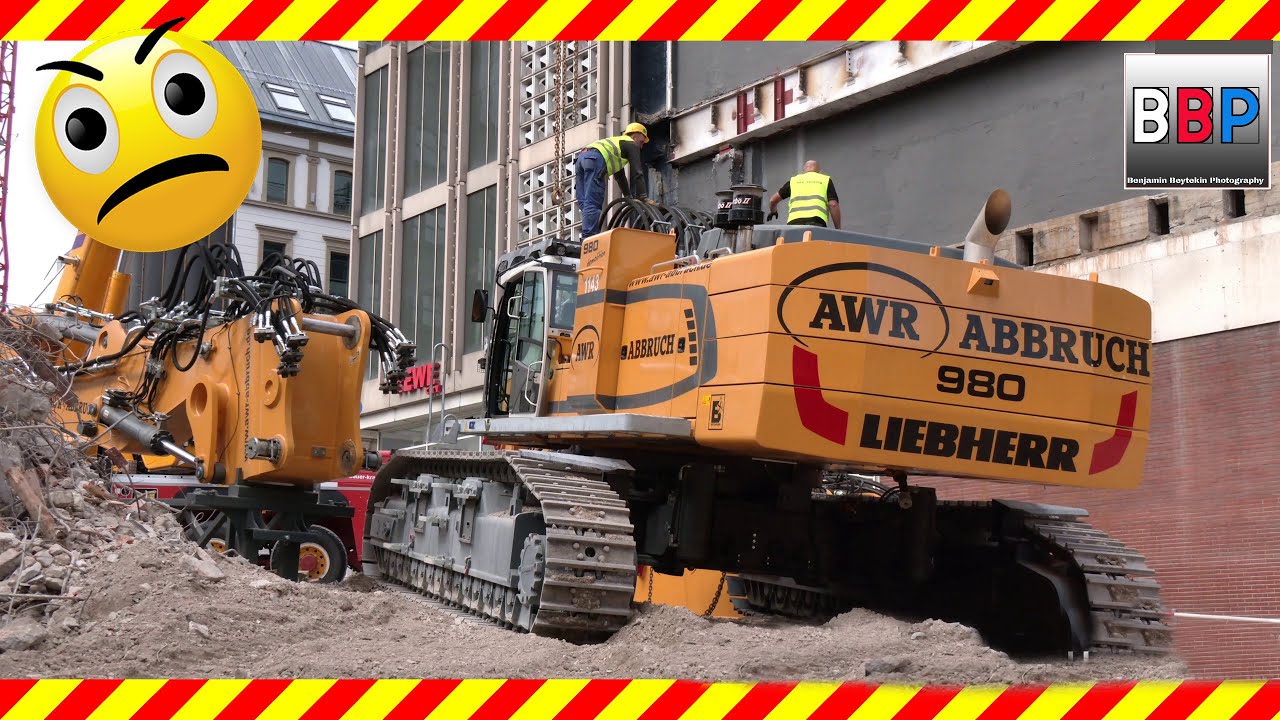 🔻 My biggest FAIL 🔻 Liebherr R 980 demolition, Stuttgart, Germany, 17.05.2021.