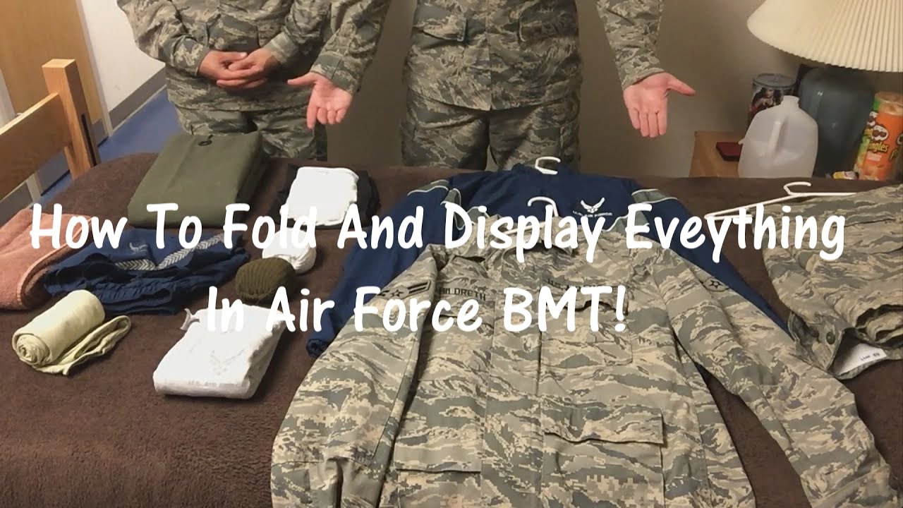 How To Fold & Display Your Clothes in Air Force BMT