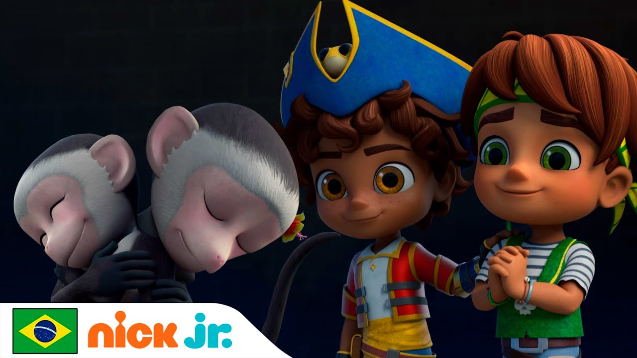 Santiago dos Mares | O resgate do bebê macaco! | Nick Jr. em Português