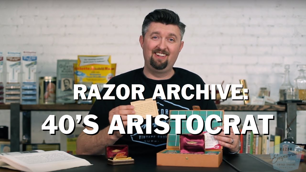 Razor Archive Series: Gillette 1940's Aristocrat One Piece TTO Double Edge Safety Razor