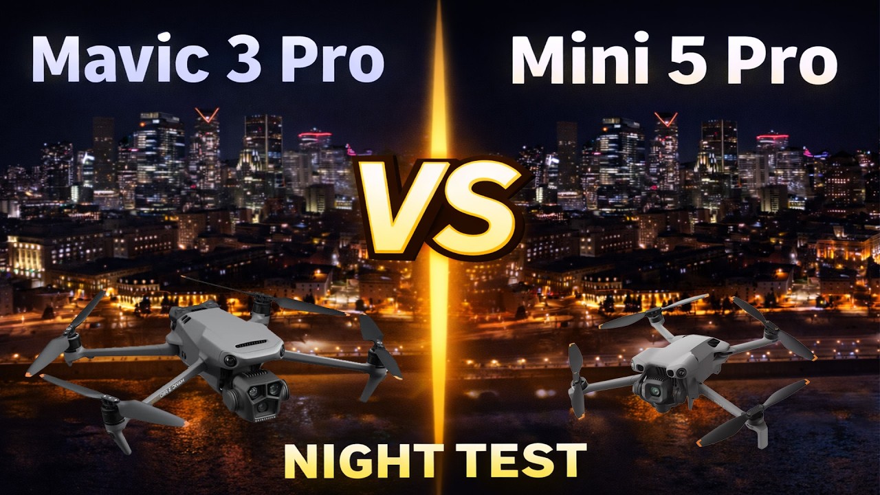 Mini 5 Pro Challenges Mavic 3 Pro at Night - Real World Test