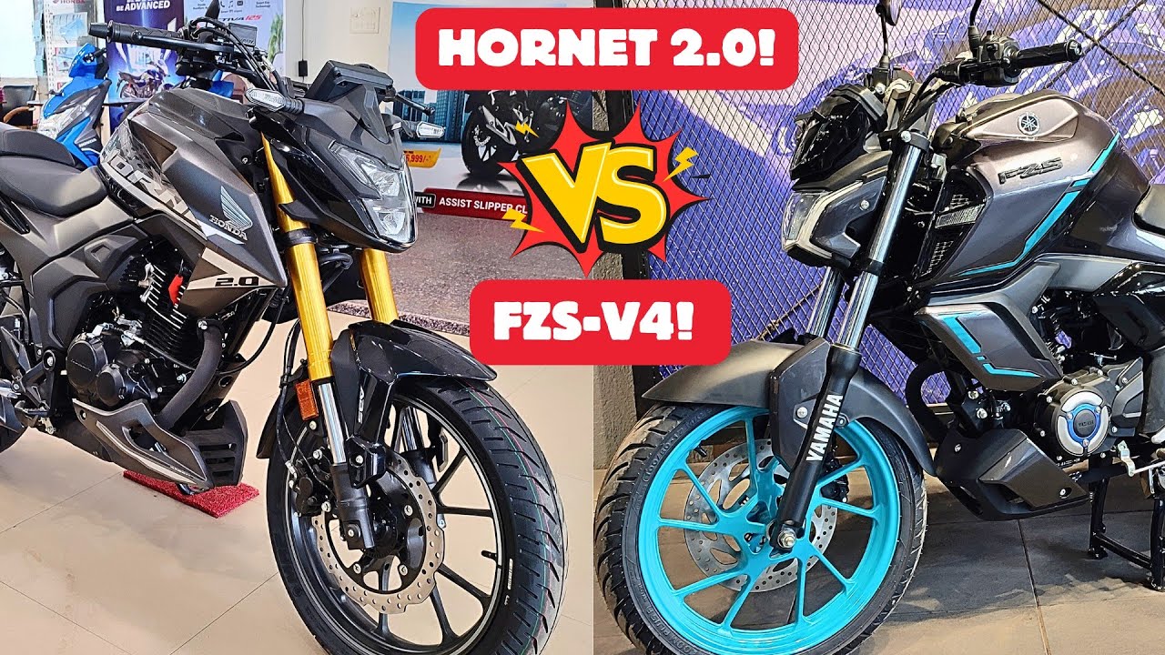 2025 Yamaha Fzs V4 Hybrid Vs Honda Hornet 2.0 ! Detailed comparison!