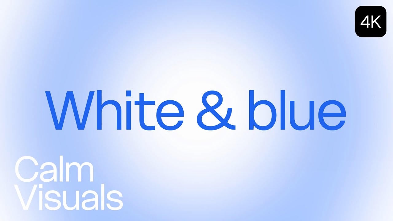 White Noise Gradient Aura 4K | 4 hours | Aesthetic | focus background | Calm Visuals