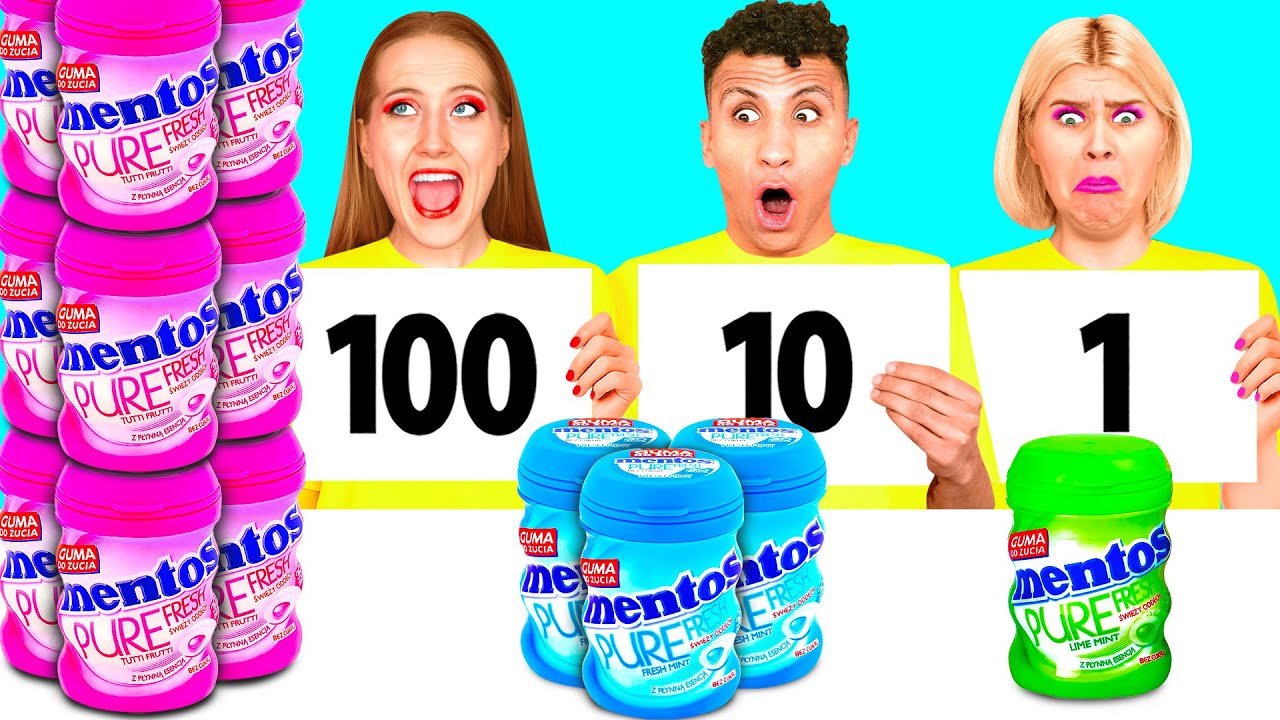 100 Слоев Еды Челлендж | Сумасшедшие Лайфхаки и Рецепты от RaPaPa Challenge