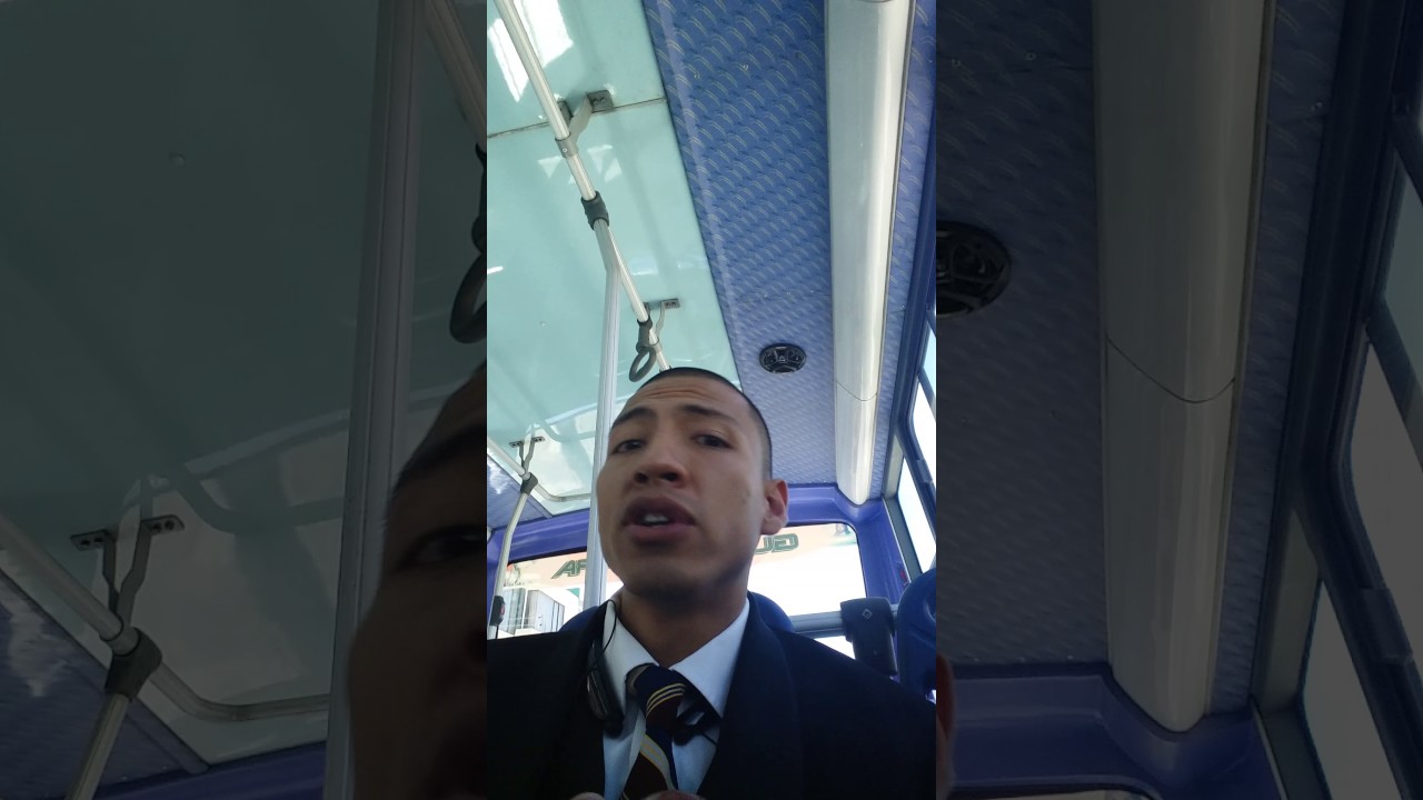 Miami Dade County Izzy SMOKING in Ecuador bus.