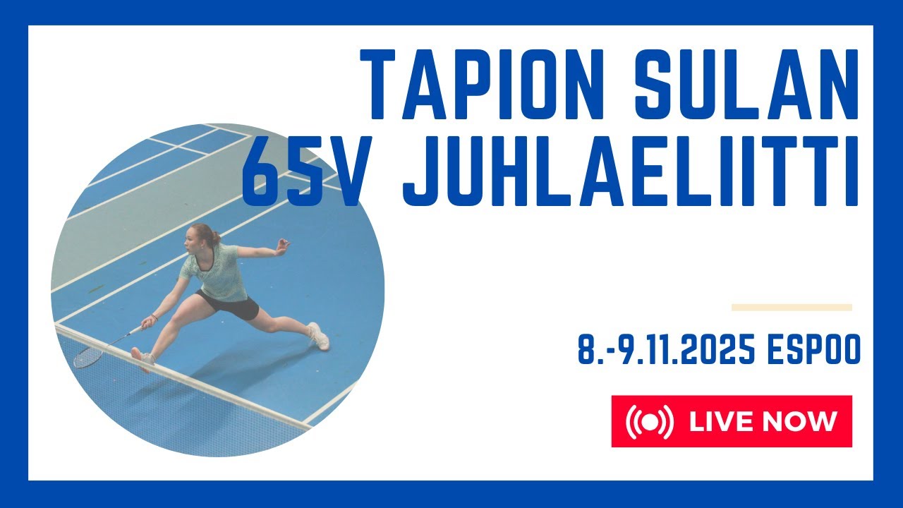 Sulkapallo LIVE kenttä 9 |  Tapion Sulan 65v Juhlaeliitti