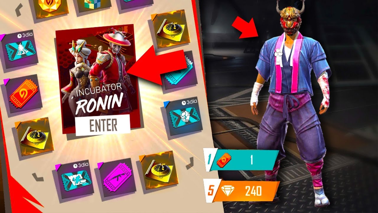 COMPRE LA NUEVA INCUBADORA DE SAMURAI ! - FREE FIRE *ES EPICA*